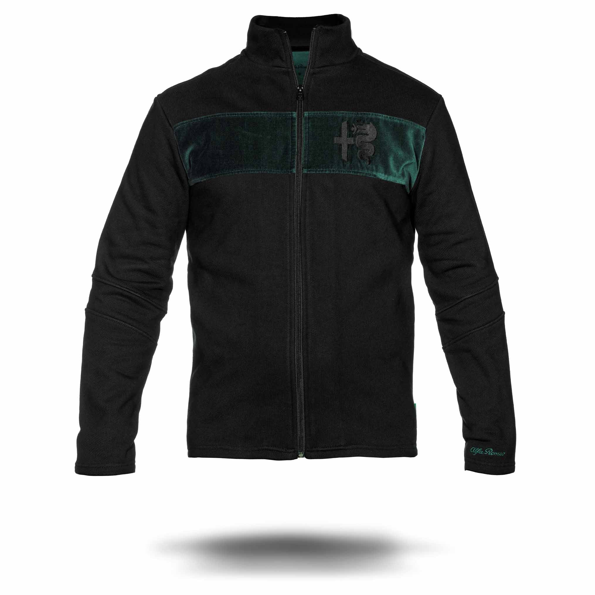 SWEATSHIRT BLACK GREEN