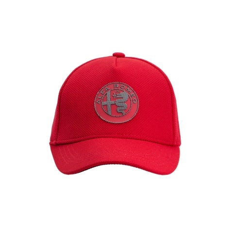 Cappellino rosso con Logo Alfa Romeo 