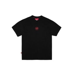 T-shirt nera con logo Alfa Romeo
